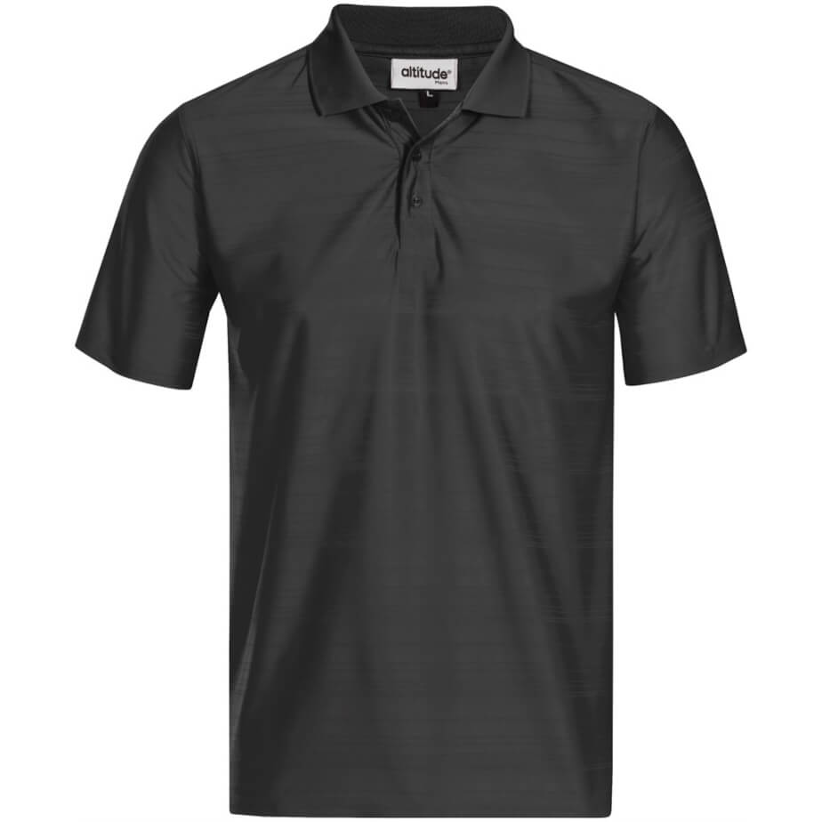 Mens Milan Golf Shirt Black